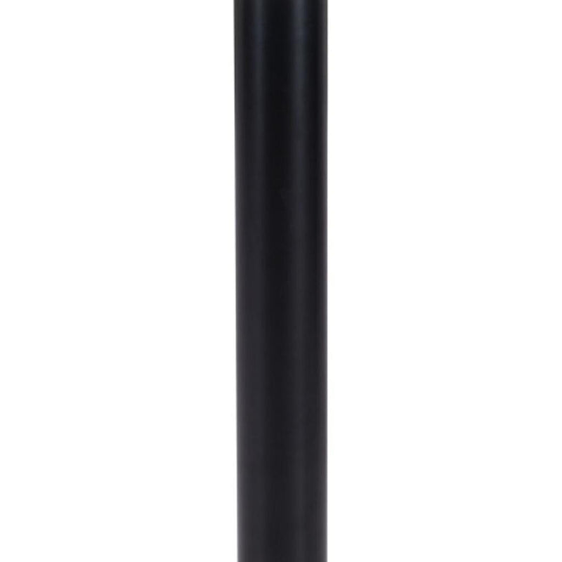 24" Round End Table - Black And White