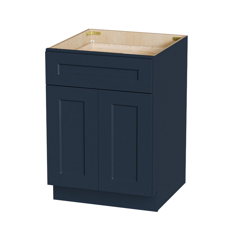 Shaker Base Cabinet With Soft-Close Drawer & Double Doors, Adjustable Shelf