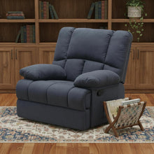 Load image into Gallery viewer, Polyester Blend Manual Recliner (718705) - Blue
