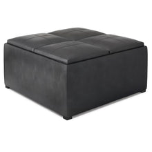 Load image into Gallery viewer, Avalon - Upholstered Square Coffee Table Storage Ottoman
