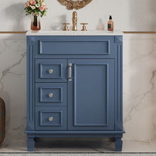 Load image into Gallery viewer, Bathroom Vanity With Sink, Compact Cabinet &amp; 2 Drawers And Adjustable Shelf
