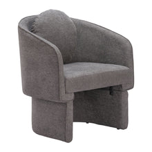Load image into Gallery viewer, Fabric Barrel Chair And Toss Pillow - Gray
