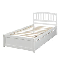 Load image into Gallery viewer, Platform Storage Bed Wood Bed Frame With Two Drawers And Headboard
