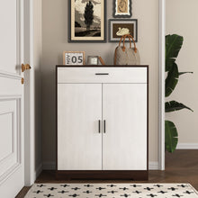 Load image into Gallery viewer, Freestanding Wooden Shoe Cabinet, 4 Tier Organizer With Drawer
