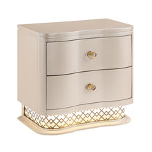 Load image into Gallery viewer, Flora - 2 Drawer Nightstand With LED - Champagne
