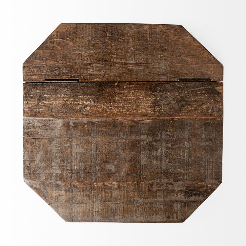 21" Solid Wood End Table - Brown