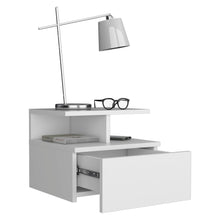 Load image into Gallery viewer, Flopini - Floating Nightstand With 1 Drawer, Compact Size - White
