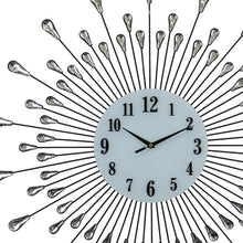 Load image into Gallery viewer, Silent Analog Round Wall Clock - Silver / White
