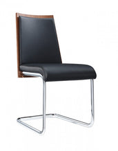 Load image into Gallery viewer, Faux Leather Dining Room Parsons Chairs (Set of 2) - Black
