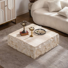 Load image into Gallery viewer, Square Coffee Table Design Living Room Office Furniture - Light Beige
