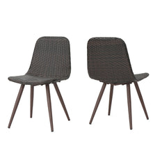 Load image into Gallery viewer, Dreamweaver - Outdoor Dining Chair With Powder Coated Legs (Set of 2) - Brown
