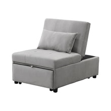 Load image into Gallery viewer, Folding Ottoman Sofa Bed - Gray Fabric
