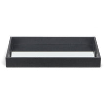 Load image into Gallery viewer, Shagreen Tray With Beveled Mirror - Black
