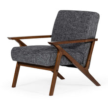 Load image into Gallery viewer, Solid Color Arm Chair - Gray And Walnut
