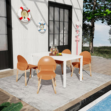Load image into Gallery viewer, 4 Piece Set Of Single Chairs With Long Table
