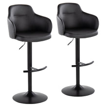 Load image into Gallery viewer, Boyne - Contemporary Adjustable Barstool With Swivel With Rounded T Footrest (Set of 2)
