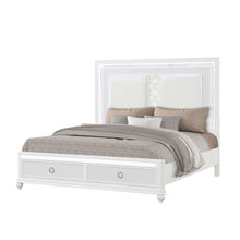 Load image into Gallery viewer, Abigale - Bed &amp; LED Lighting And 2 Drawer Storage Footboard
