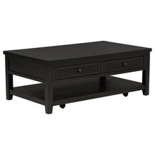 Load image into Gallery viewer, Sutter - 2 Drawer Rectangular Coffee Table - Dark Brown
