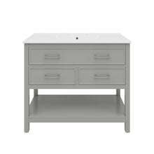 Load image into Gallery viewer, Bathroom Vanity With Ceramic Sink, Tip Out Tray &amp; 2 Full Extension Drawers
