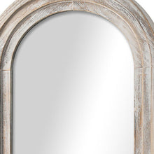 Load image into Gallery viewer, 64" Solid Wood Arch Freestanding Framed Full Length Mirror - White
