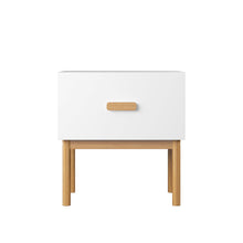 Load image into Gallery viewer, Nightstand With Drawer, Minimalist Bedside Table With Handle For Bedroom - White
