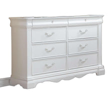 Load image into Gallery viewer, Wood Eight Drawer Double Dresser - White
