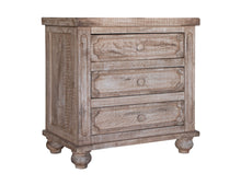 Load image into Gallery viewer, Three Drawer Nightstand - Wood Brown
