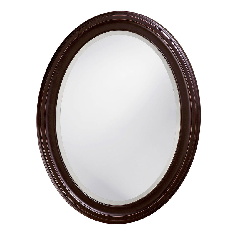 33" Oval Framed Accent Mirror - Bronze