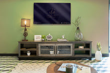 Load image into Gallery viewer, Cabinet Enclosed Storage, Distressed TV Stand Wooden - Brown
