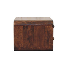 Load image into Gallery viewer, 18" Solid Wood Two Drawer Floating Nightstand - Brown
