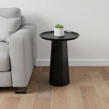 Load image into Gallery viewer, Round End Table Solid Wood - Black
