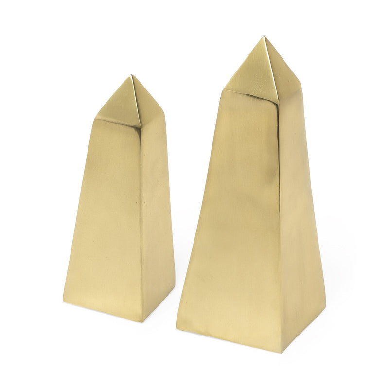 Tabletop Sculpture (Set of 2) (392525) - Gold