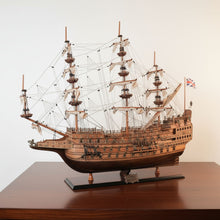 Load image into Gallery viewer, Sovereign of the Seas Hand Painted Boat Sculpture - Brown
