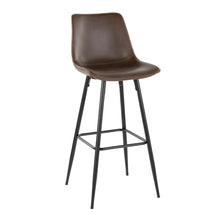 Load image into Gallery viewer, Durango - Industrial / Urban Fixed Height Counter Stool Square Footrest (Set of 2) - Black / Espresso
