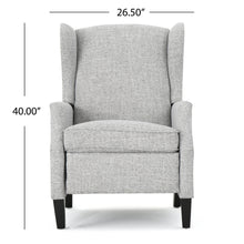 Load image into Gallery viewer, Westeros Wing Back Fabric Upholstered Recliner
