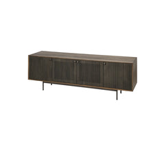 Load image into Gallery viewer, 72" Solid Wood Cabinet Enclosed Storage TV Stand - Brown
