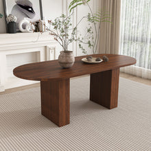 Load image into Gallery viewer, Modern Farmhouse Oval Dining Table With Slim Base
