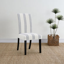 Load image into Gallery viewer, Draper - Upholstered Dining Chair (Set of 2) With Vertical Stripes - Beige
