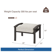 Load image into Gallery viewer, Modern All-Weather Ottomans With Cushions (Set of 2)
