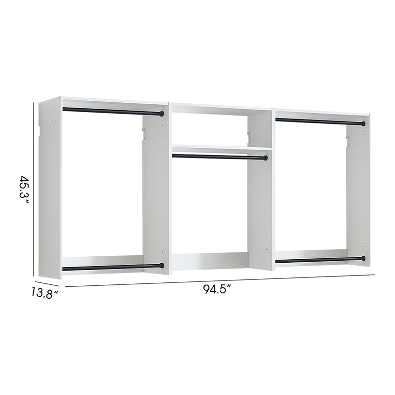 Devi - Wall Mounted Wood Closet System & Modular Design