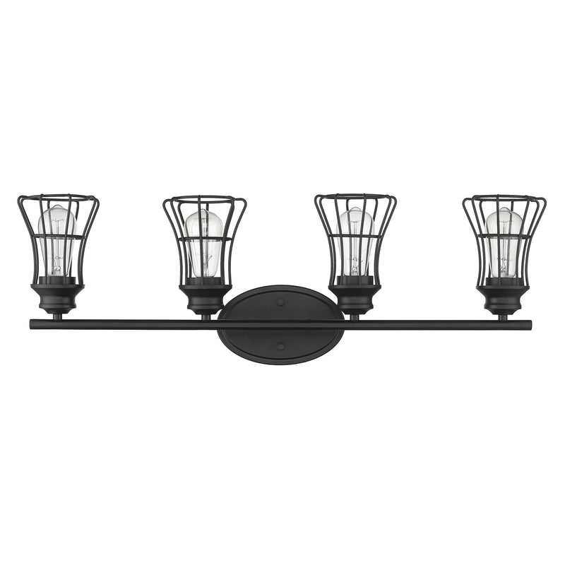 Piers 4-Light Vanity - Matte Black