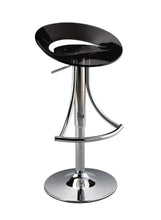 Load image into Gallery viewer, Contemporary Metal And Heavy Duty Plastic Low Back Adjustable Height Bar Chair - Black
