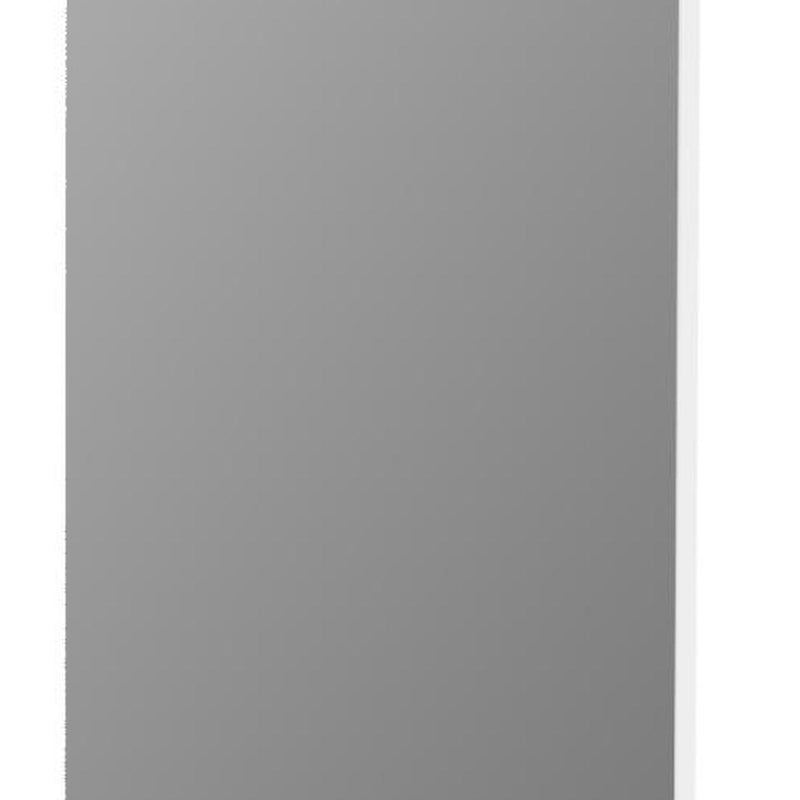 Aluminum Wall Mounted And Over The Door Framed Full Length Hanging Mirror - White
