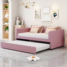 Load image into Gallery viewer, Upholstered Daybed With Ergonomic Design Backrest
