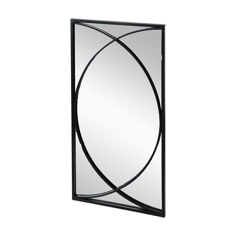 Iron Framed Accent Mirror (Set of 3) - Black