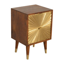 Load image into Gallery viewer, Manila - Nightstand - Brown / Gold
