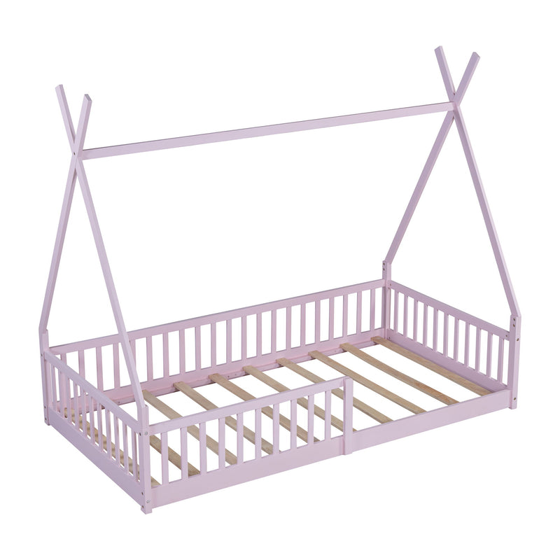 House Shaped Design Bed With Fence