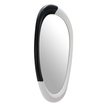 Load image into Gallery viewer, 31" Steel Oval Geometric Framed Accent Mirror - White
