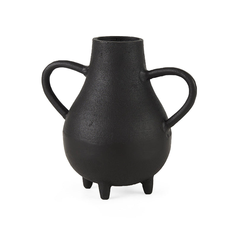 Two Handle Jug Vase - Black