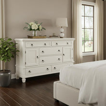 Load image into Gallery viewer, Solid Wood Six Drawer Double Dresser - White
